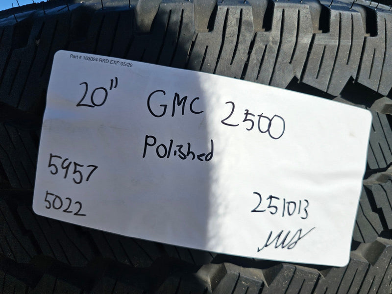 20" GMC Sierra Denali 2500 3500 OEM 5957 wheels rims tires 2023 2024 2025 2026 Texas Truck Tire