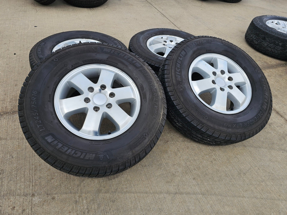 (4) 16" Mercedes Sprinter OEM 2353 wheels rims tires MICHELIN Texas Truck Tire