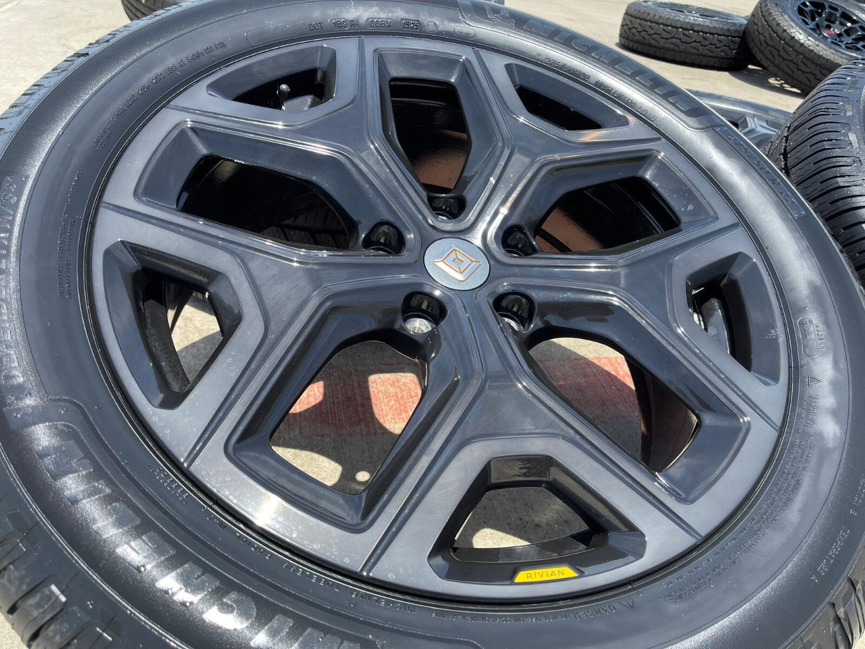 22" Rivian R1T R1S OEM wheels rims tires 2022 2023 2024 2025 2026 NEW MICHELIN Texas Truck Tire