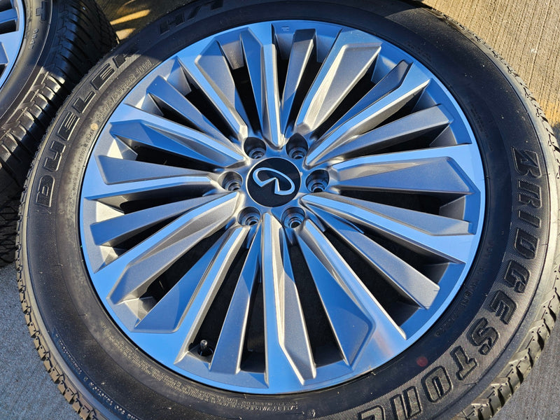 22" Infiniti QX80 QX56 Nissan Titan Armada OEM 94236 wheels rims 2025 2026 NEW Texas Truck Tire
