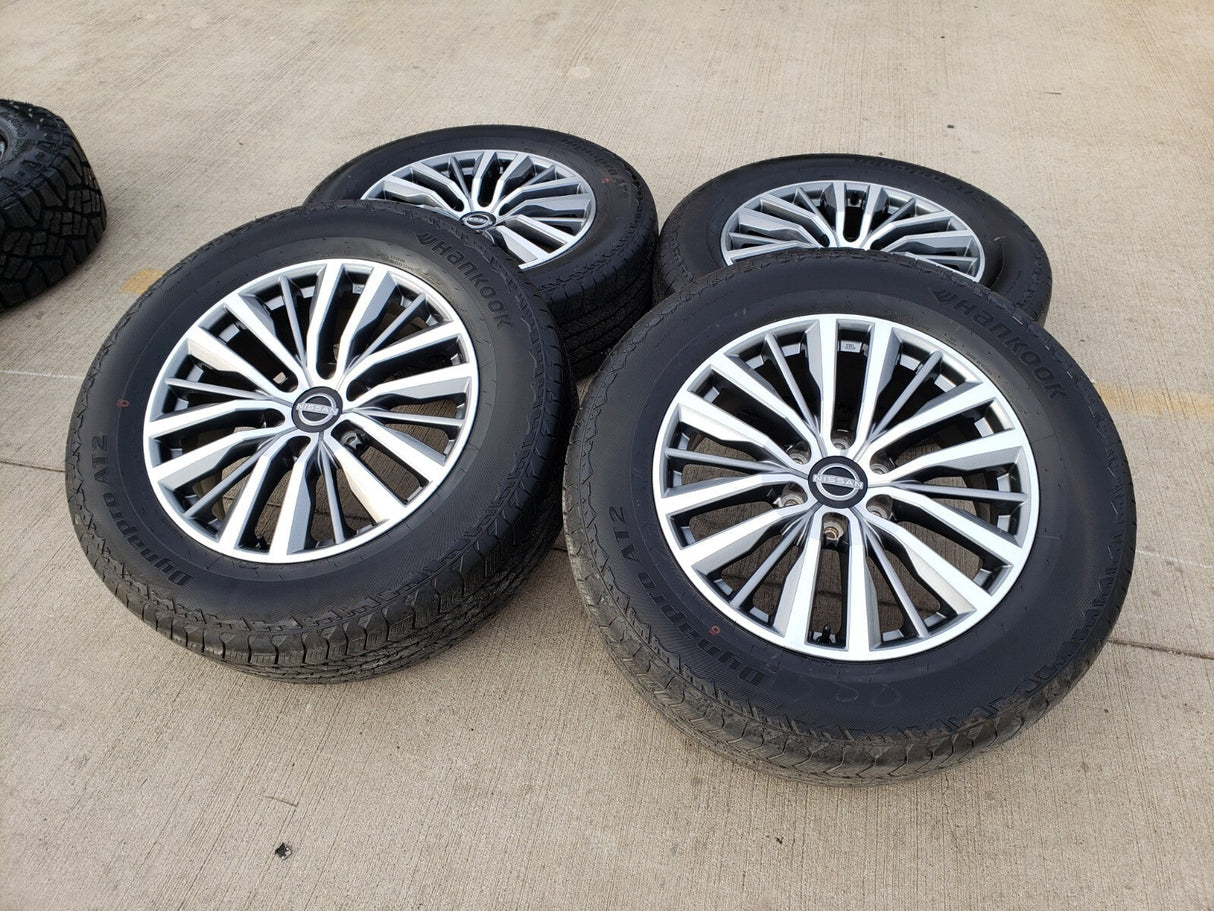 20" Nissan Titan Armada Infiniti QX80 OEM 62858 wheels rims 2023 2024 2025 2026 Texas Truck Tire
