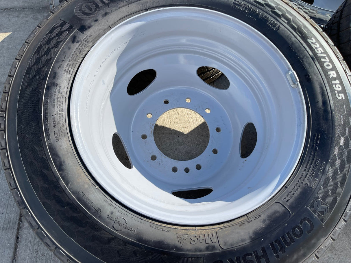 19.5" Ford F-450 Dually F-550 rims wheels RAM 4500 OEM 10x225 CONTINENTAL NEW Texas Truck Tire