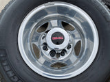 17" Chevy Silverado GMC Sierra 3500 Dually rims wheels OEM 5519 5520 MICHELIN Texas Truck Tire