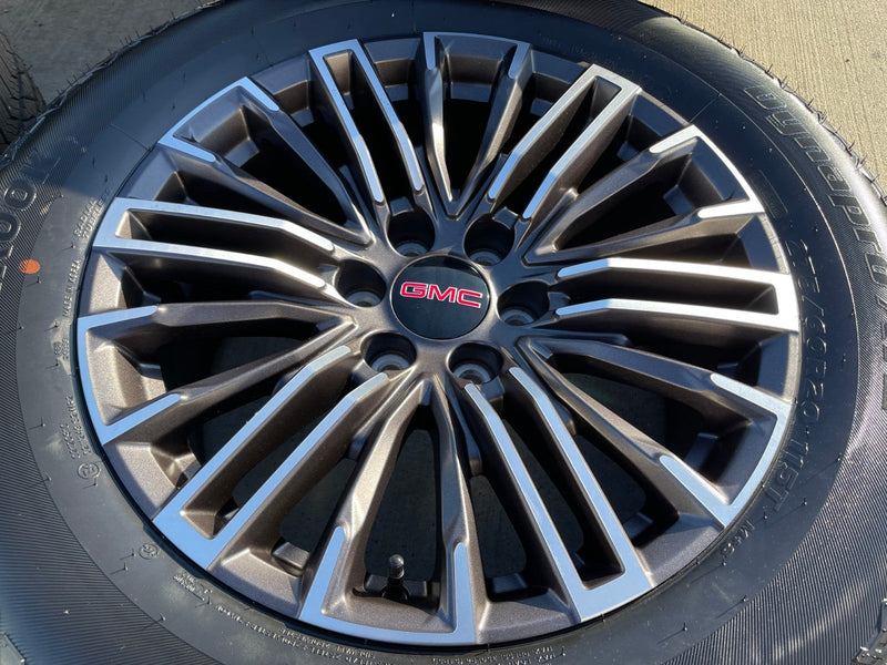 20" GMC Sierra Yukon Chevy Silverado OEM wheels rims 2024 2025 2026 NEW Texas Truck Tire