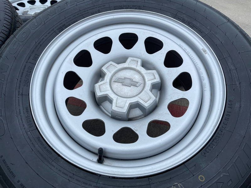 17" Chevy Silverado OEM wheels rims Tahoe Colorado 8130 GMC Canyon 2024 2025 NEW Texas Truck Tire