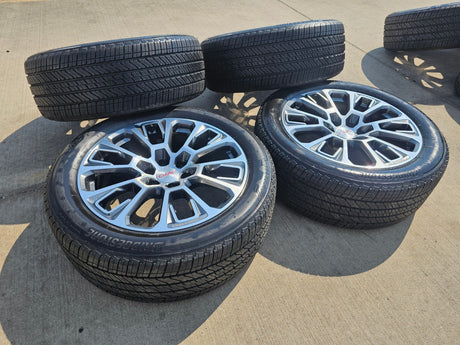 22" GMC Yukon Sierra DENALI OEM wheels rims Tahoe 2024 2025 2026 NEW Texas Truck Tire