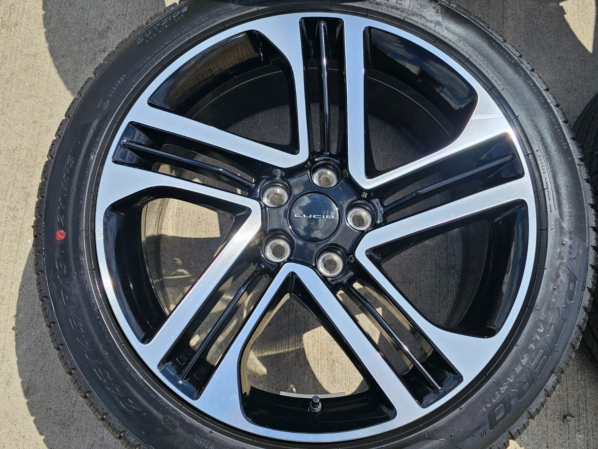 19" Lucid Air OEM Grand Touring black wheels rims 2025 2026 2027 PIRELLI NEW Texas Truck Tire