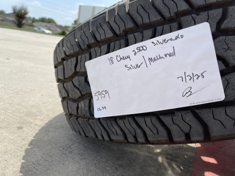 18" Chevy Silverado 2500 3500 OEM 5959 wheels rims 2021 2022 2023 2024 2025 Texas Truck Tire