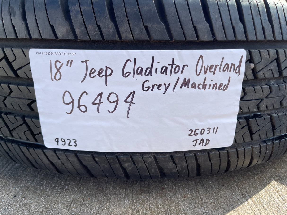 18" Jeep Gladiator Overland OEM wheels rims Wrangler 9241 96494 tires Texas Truck Tire