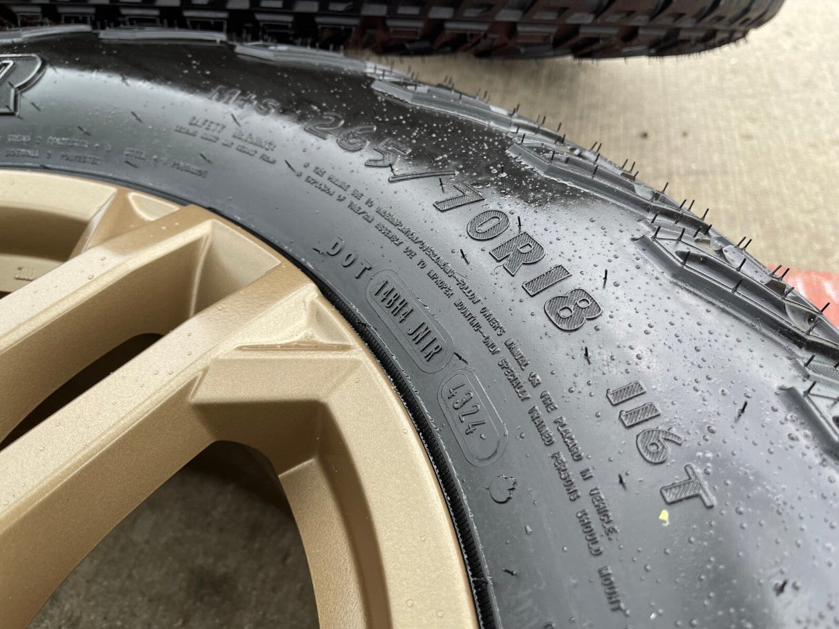 18" Toyota Tundra TRD OEM wheels rims 75281 Sequoia LX600 BRONZE 2025 2026 NEW Texas Truck Tire