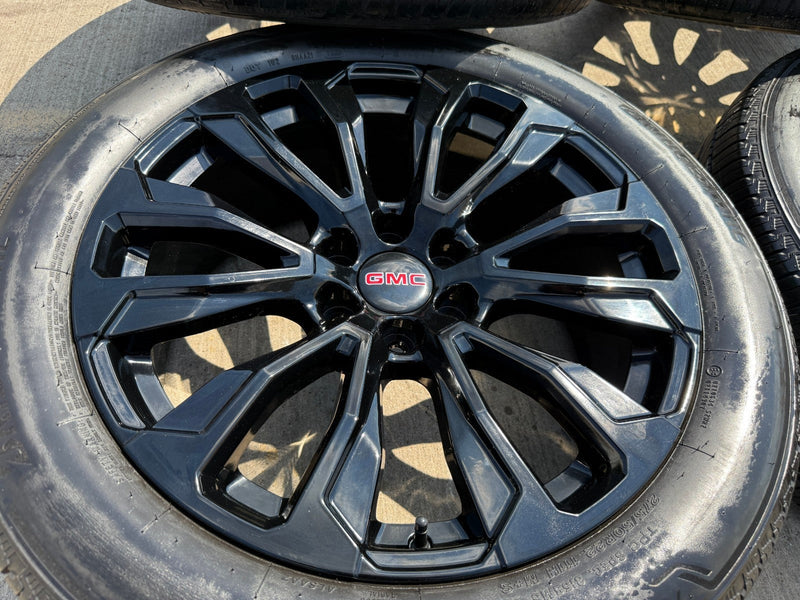 22" GMC Yukon Sierra DENALI OEM wheels rims 14025 97000 tires Texas Truck Tire