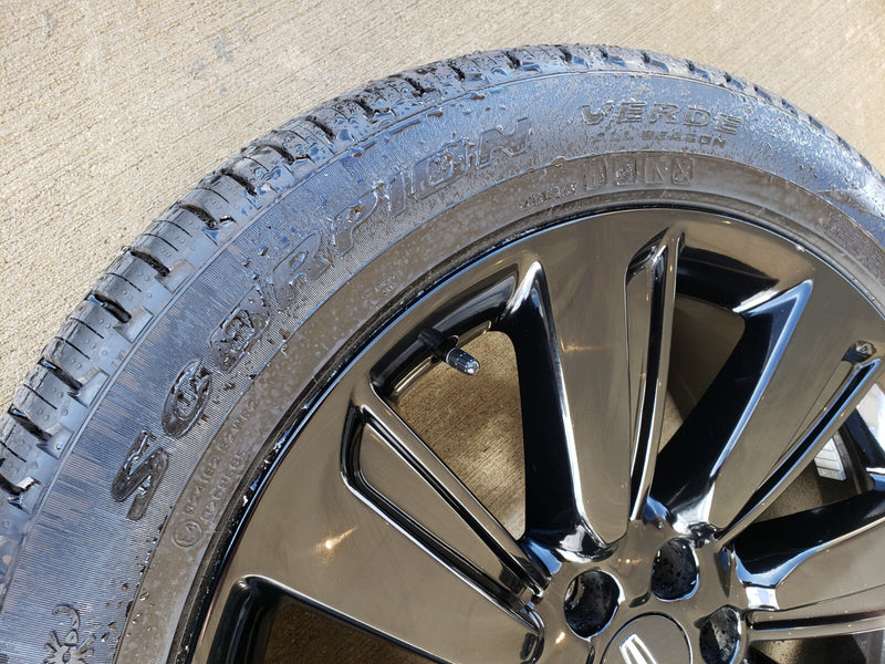 22" Lincoln Navigator OEM rims wheels Black Label 95384 10496 tires NEW Texas Truck Tire