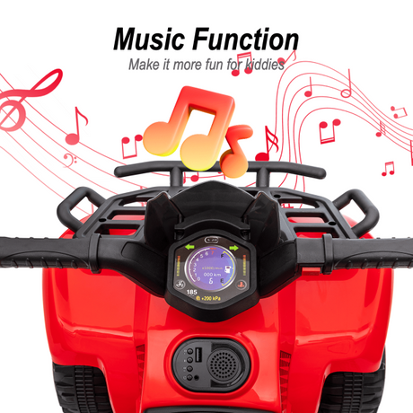 Red 6V Electric Four-Wheeler Ride on Toy for Toddlers - Perfect for Little Adventurers!