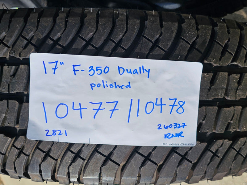 17" Ford F-350 Dually OEM 10477 10478 rims wheels Michelin A/T2 NEW Texas Truck Tire