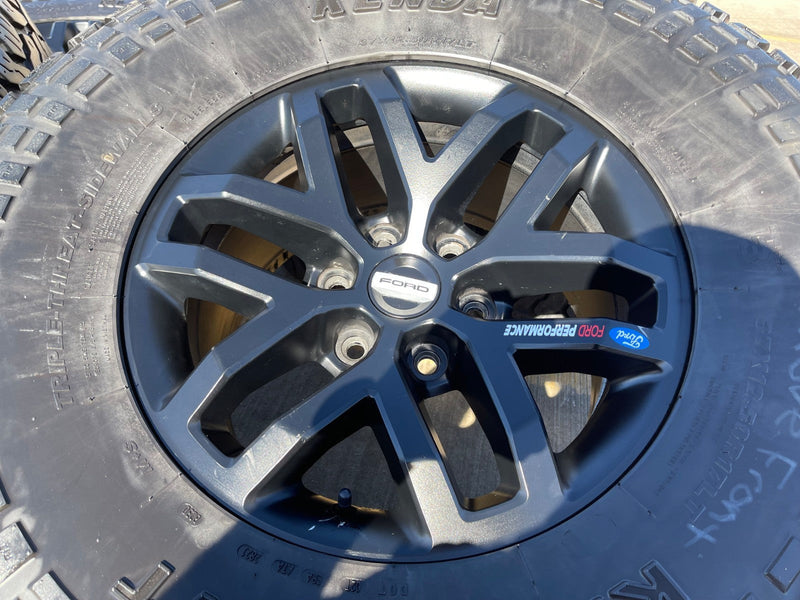 17" Ford F-150 Raptor OEM 10115 rims wheels tires KENDA R/T 37" Texas Truck Tire