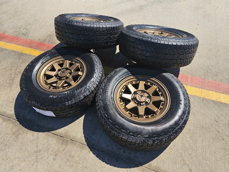 17" 4Runner Toyota Tacoma OEM BRONZE wheels rims FJ HANKOOK DYNAPRO A/T2 NEW Texas Truck Tire