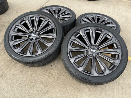 24" Cadillac Escalade V OEM wheels rims tires 2022 2023 2024 2025 2026 Texas Truck Tire