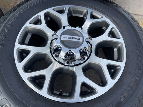 20" Ford F-250 F-350 OEM Lariat wheels rims 10292 tires BRIDGESTONE DUELER A/T Texas Truck Tire
