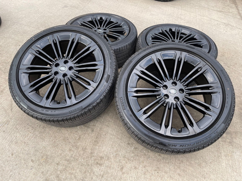 23" Land Rover Range AUTOBIOGRAPHY OEM 72377 wheels rims 2024 2025 2026 PIRELLI Texas Truck Tire