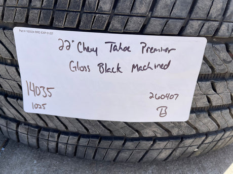 22" Chevy Tahoe Suburban RST OEM 14035 wheels rims Silverado 2024 2025 2026 2027 Texas Truck Tire