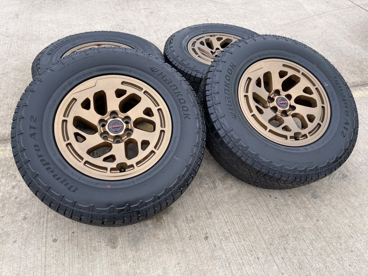 17" Nissan Frontier X-PRO OEM Desert Runner BRONZE wheels rims 2025 2026 NEW Texas Truck Tire