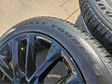 22" Cadillac Escalade black OEM 4804 wheels rims Chevy GMC tires NEW Texas Truck Tire