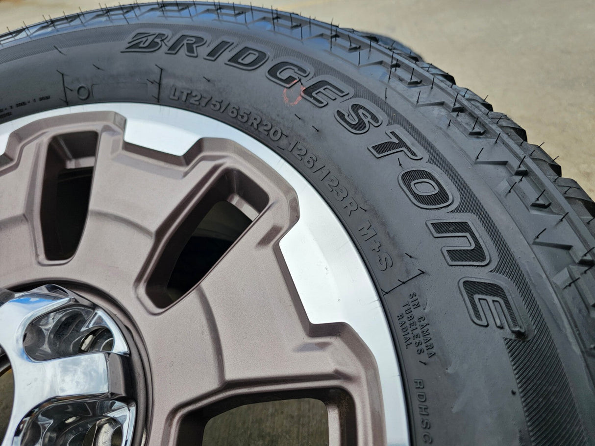 20" Ford F-250 F-350 OEM 10487 KING RANCH tan wheels rims 2024 2025 2026 NEW Texas Truck Tire
