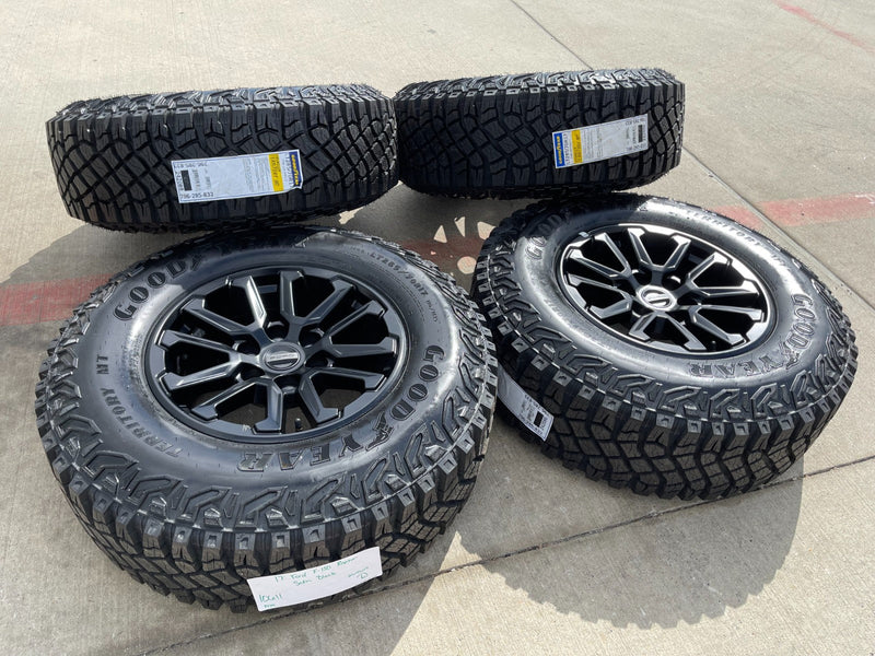 17" Ford F-150 Raptor OEM 10611 rims wheels Bronco 2025 2026 NEW GOODYEAR 33" Texas Truck Tire