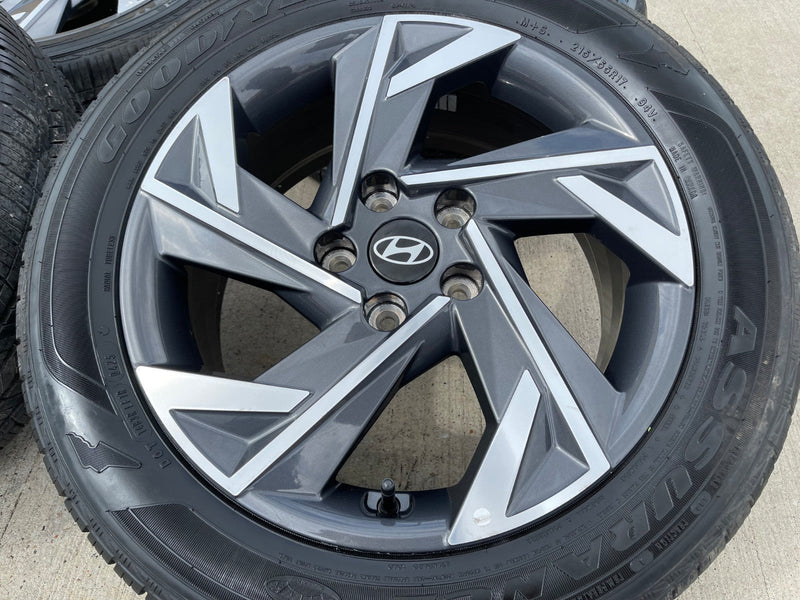 17" Hyundai Elantra Sonata OEM wheel rims 71067 Veloster 2024 2025 2026 GOODYEAR Texas Truck Tire