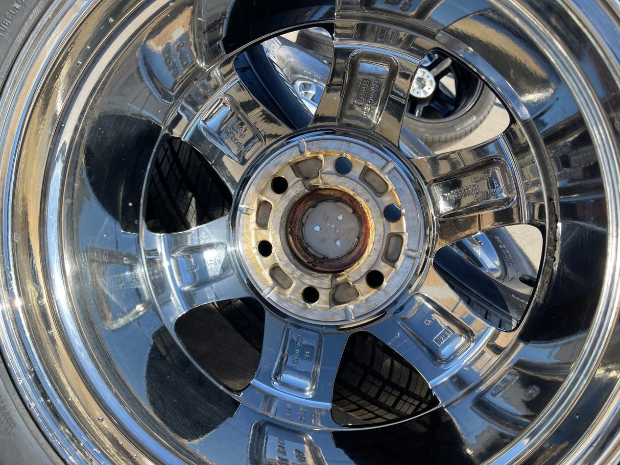 18" Ford F-150 Expedition OEM 10343 chrome rims wheels 2024 2025 2026 MICHELIN Texas Truck Tire