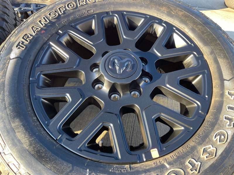20" Dodge Ram 2500 3500 LARAMIE OEM 51649 wheels rims A/T2 2025 2026 Texas Truck Tire