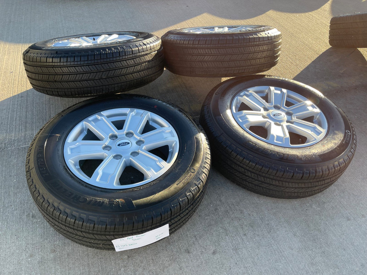 17" Ford Ranger Bronco wheels rims OEM 10587 tires 2024 2025 2026 MICHELIN NEW Texas Truck Tire