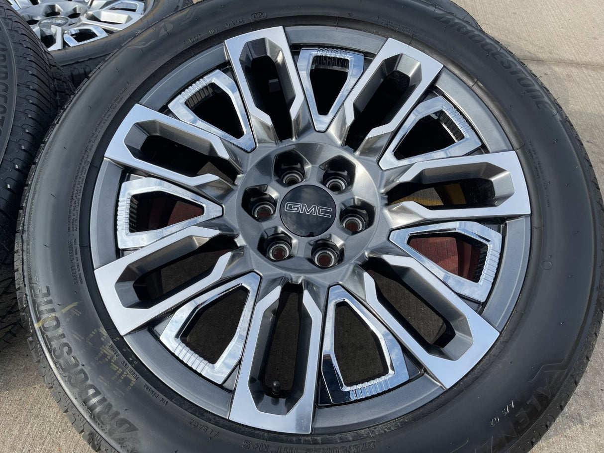 22" GMC Yukon Chevy Tahoe Escalade OEM 95486 wheels rims 2024 2025 2026 NEW Texas Truck Tire