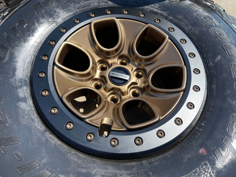 17" Ford F-150 Raptor OEM BEADLOCK rims wheels BRONZE 10459 95210 BFG 37" NEW Texas Truck Tire