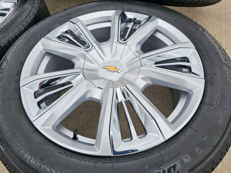 22" Chevy Tahoe RST OEM wheels rims 96951 Silverado Suburban 2023 2024 2025 2026 Texas Truck Tire