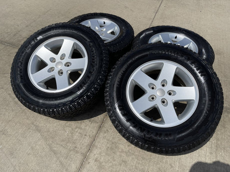17" Jeep Gladiator OEM wheels rims 9074 Wrangler GOODYEAR TERRITORY A/T NEW Texas Truck Tire
