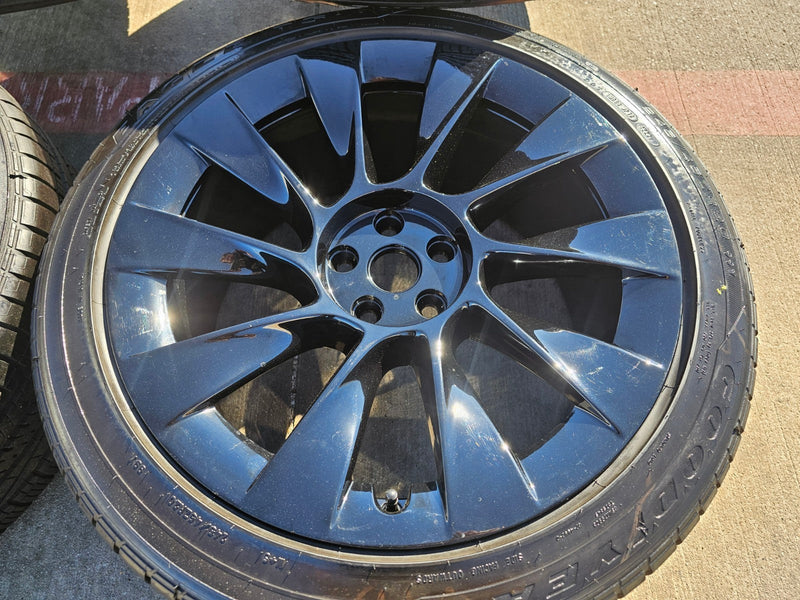 20" Tesla Model Y OEM INDUCTION wheels rims 2022 2023 2024 2025 2026 GOODYEAR Texas Truck Tire
