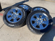 20" GMC Sierra Yukon DENALI OEM wheels rims 5419 BRIDGESTONE DUELER A/T NEW Texas Truck Tire