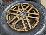 18" Toyota Tundra TRD OEM wheels rims 75281 Sequoia LX600 2024 2025 2026 NEW Texas Truck Tire