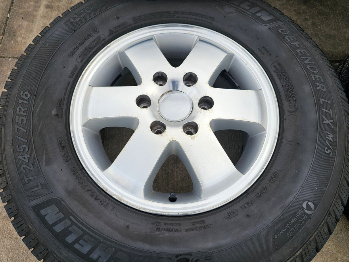 (4) 16" Mercedes Sprinter OEM 2353 wheels rims tires MICHELIN Texas Truck Tire