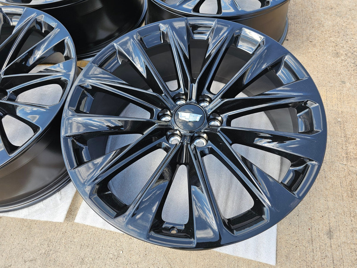24" Cadillac Escalade V OEM ONYX wheels rims 2023 2024 2025 2026 2027 NEW Texas Truck Tire