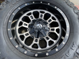 18" 18x9 Fuel Crush D561 Jeep Wrangler wheels rims 5x114.3 5x4.5 5x5 5x127 35" Texas Truck Tire