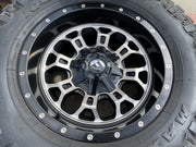 18" 18x9 Fuel Crush D561 Jeep Wrangler wheels rims 5x114.3 5x4.5 5x5 5x127 35" Texas Truck Tire
