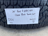 20" Ford F-250 F-350 LARIAT TREMOR OEM 10201 10104 rims wheels GOODYEAR A/T NEW Texas Truck Tire