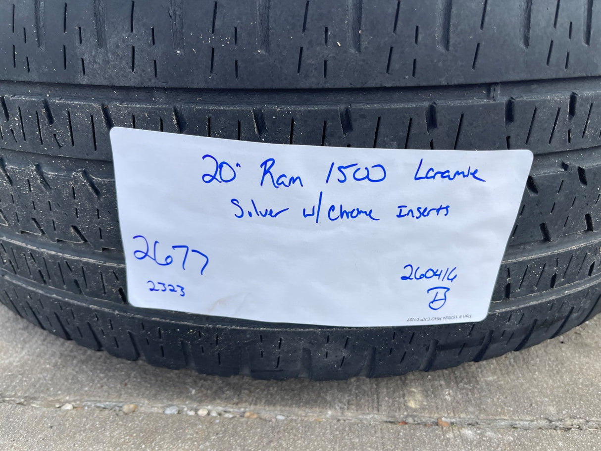 20" Dodge Ram 1500 OEM Laramie Long Horn 2677 wheels rims 2023 2024 2025 2026 Texas Truck Tire