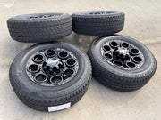 20" Ford F-250 F-350 OEM black Lariat wheels rims 10299 10484 NEW Texas Truck Tire