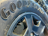 17" Jeep Wrangler Rubicon OEM 9260 wheels rims Gladiator GOODYEAR  A/T 33" NEW Texas Truck Tire