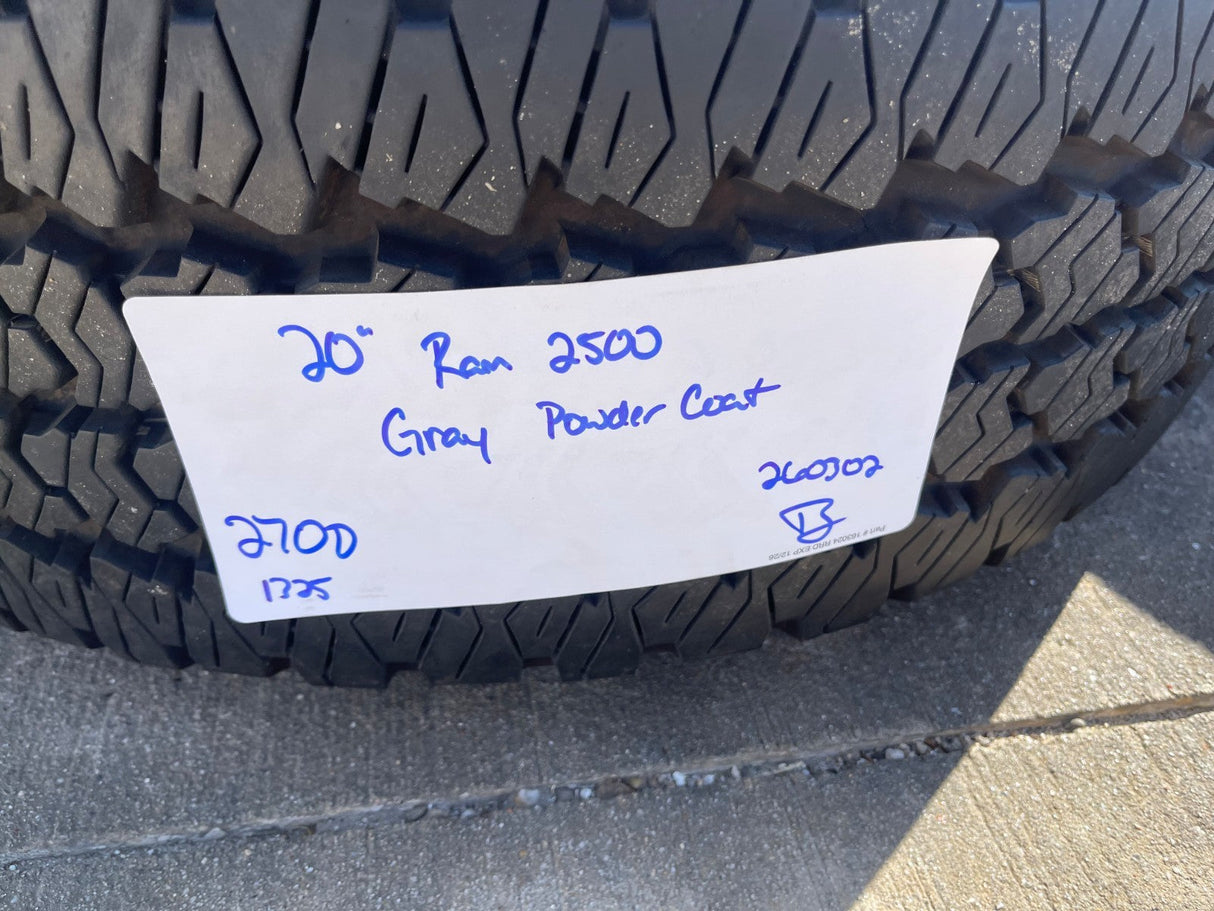 20" Dodge Ram 2500 3500 LARAMIE OEM 2700 wheels rims 2023 2024 2025 2026 NEW Texas Truck Tire