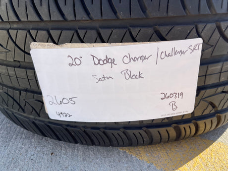 (1) 20" Dodge Charger SRT HELLCAT OEM 2605 2715 wheel rim tire spare PIRELLI Texas Truck Tire