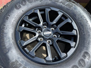 (5) 17" Ford F-150 Raptor OEM 10611 rims wheels Bronco tires GOODYEAR 35" Texas Truck Tire